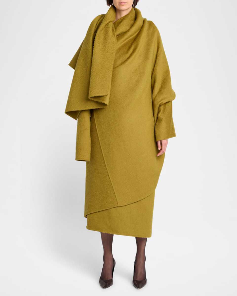 Jan Long Cashmere Wrap Coat
